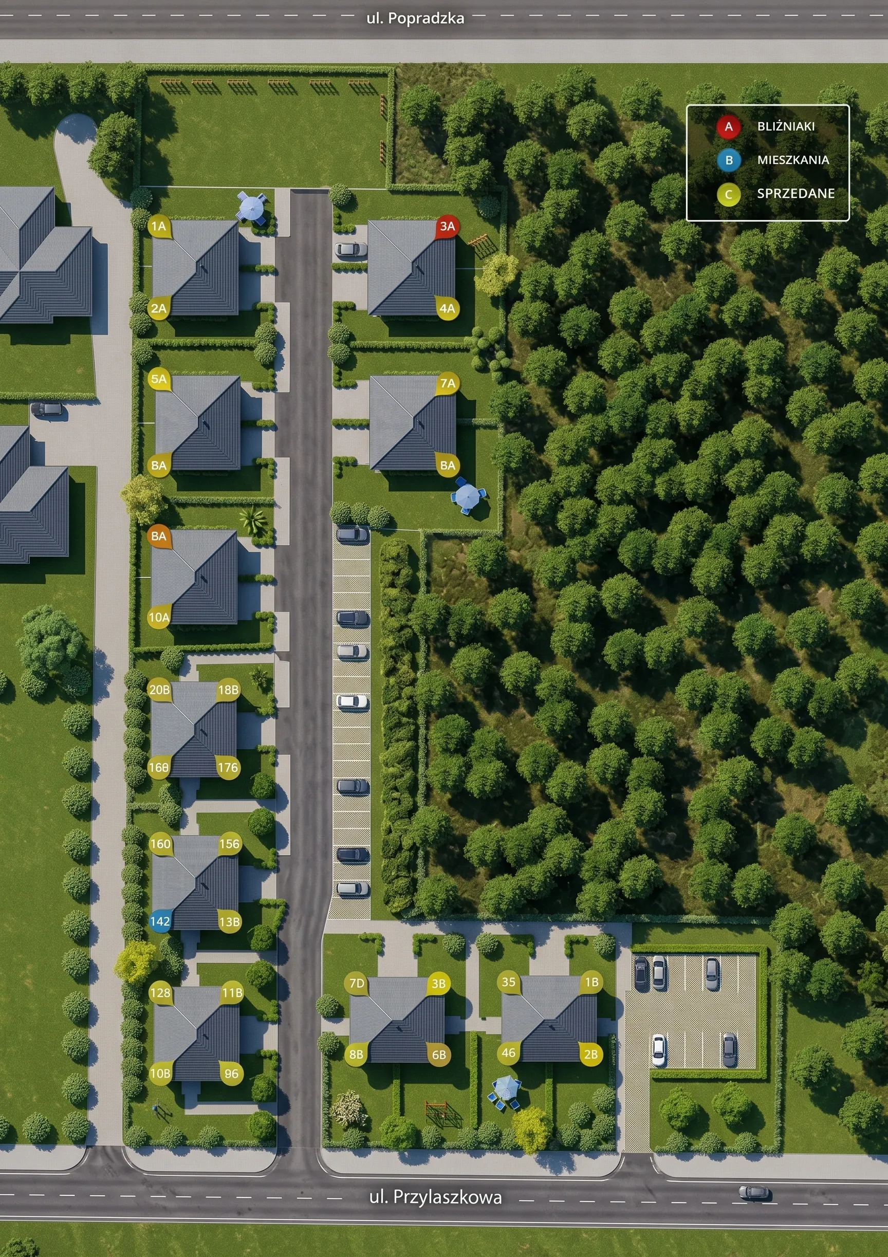 Plan osiedla Sosnowy Park